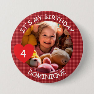Foto De personalizable, Nombre Y Botón Cumpleaños