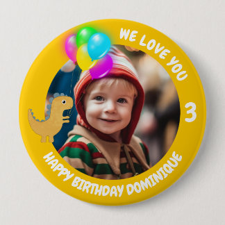 Foto De personalizable, Nombre Y Botón Cumpleaños