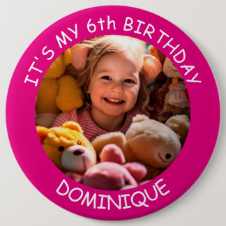Foto De personalizable, Nombre Y Botón Cumpleaños