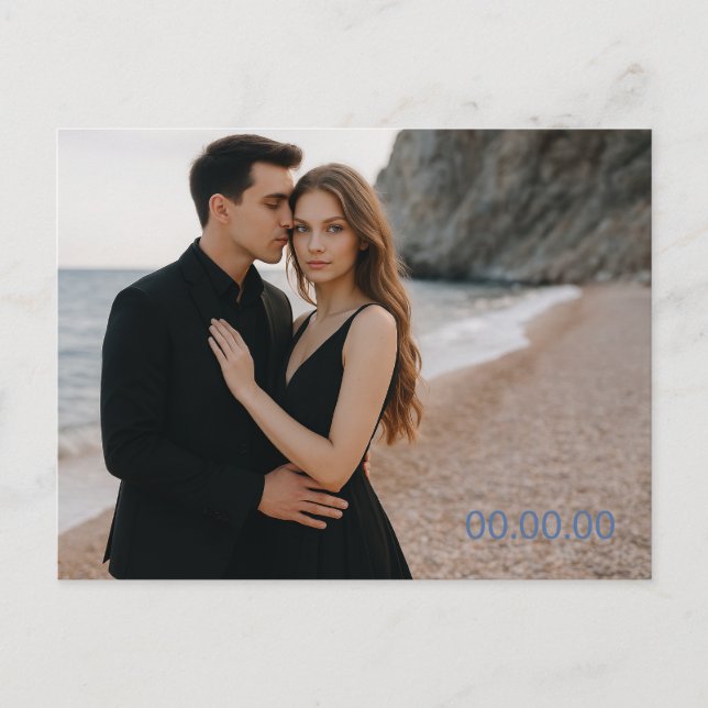 Foto de personalizado Guardar la postal de fecha (Anverso)