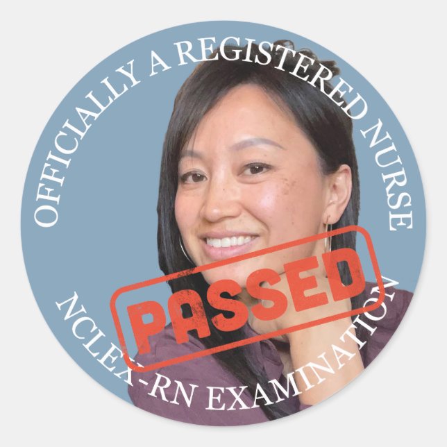 foto de personalizado Pegatina de enfermería de 3  (Anverso)