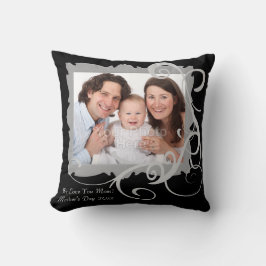 Foto de Personalizado Swirly - almohada del Día de