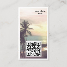 Foto de personalizado y tarjeta de visita QR