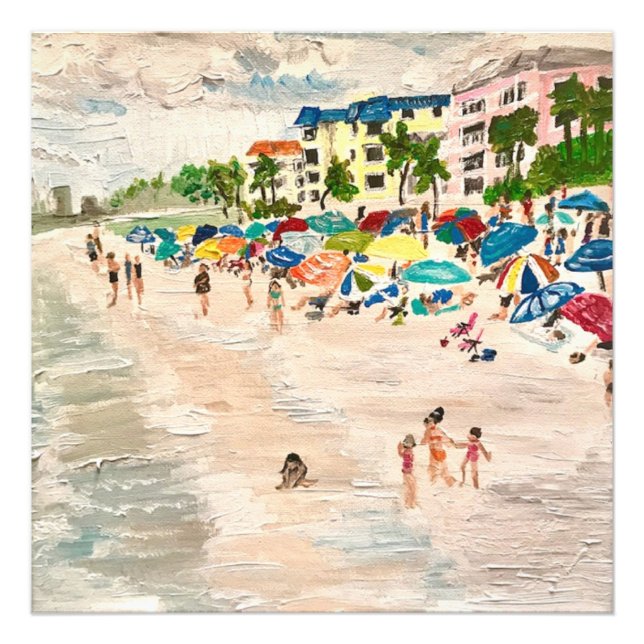 Foto de pintura de Fort Myer's Beach (Frente)