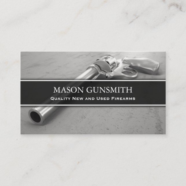 Foto de Pistol - Gunsmith - tarjeta de visita (Anverso)