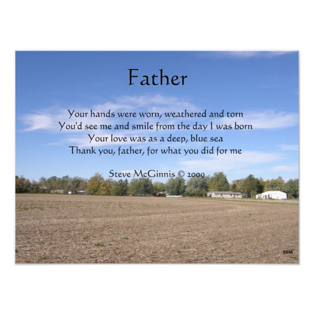 Foto de Poema para Padre (Frente)
