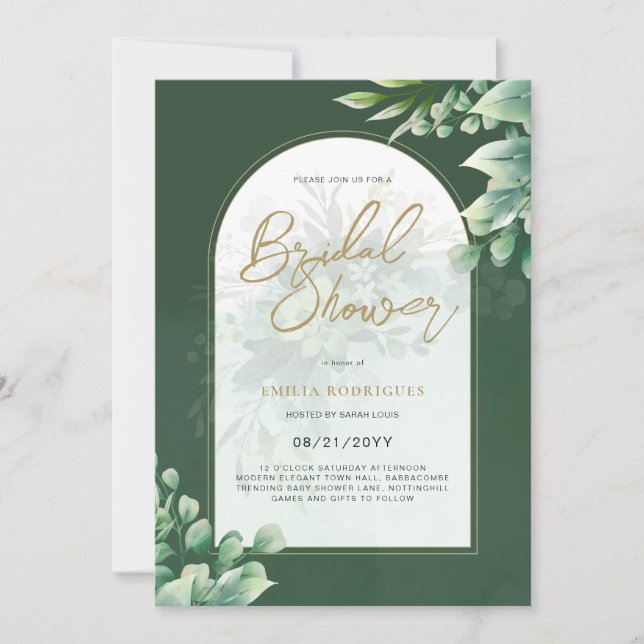 Foto de presupuesto Invitación a ducha de novia Ho (Anverso)