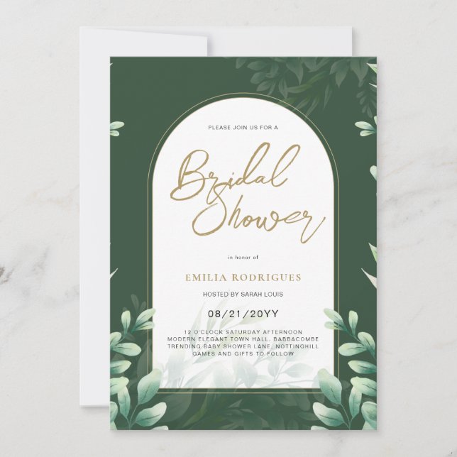 Foto de presupuesto Invitación a ducha de novia Ho (Anverso)