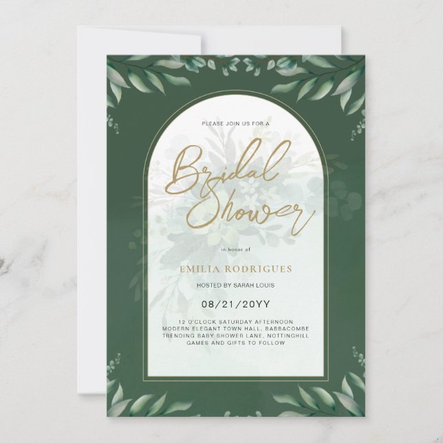 Foto de presupuesto Invitación a ducha de novia Ho (Anverso)
