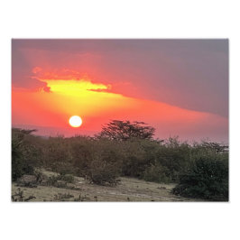 Foto de puesta de sol keniana