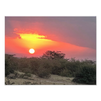 Foto de puesta de sol keniana