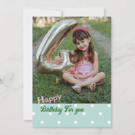 Foto de puntos de la Polka Verde Tarjetas de cumpl