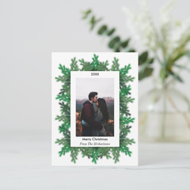 Foto de ramas de árbol de Navidad (Anverso de pie)