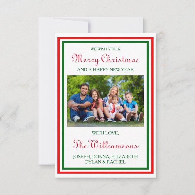 Foto de Recorte de Navidades dobles - Tarjeta de N (Anverso)