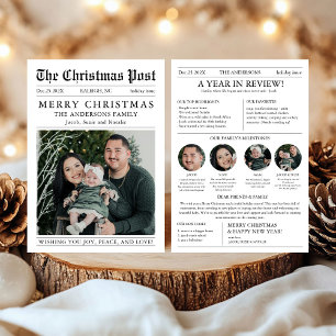 Foto de revisión anual del periódico de Navidad
