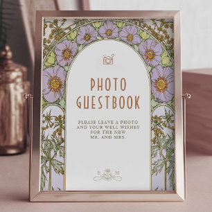 Foto de Rótulo de libro de visitas Arte Nouveau vi