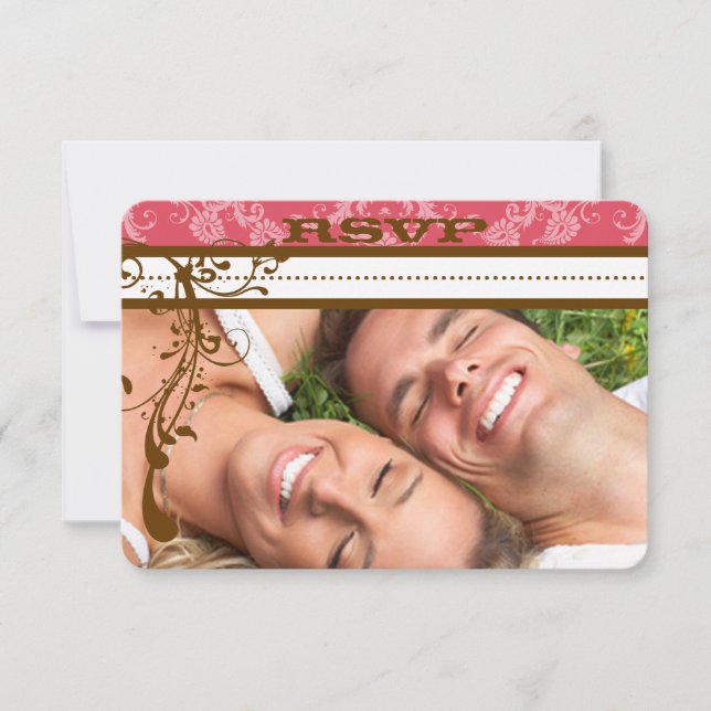 Foto de RSVP de la lámpara de araña marrón de choc (Anverso)