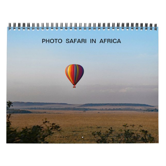 FOTO DE SAFARI EN EL Calendario AFRICANO (Tapa)