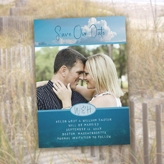 Foto de Sky n Water Save Our Date Invitación