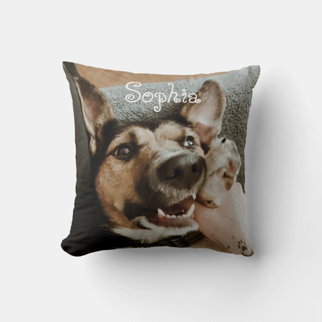 Foto de su perro almohada Mascota foto tirador alm (Anverso)