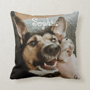 Foto de su perro almohada Mascota foto tirador alm