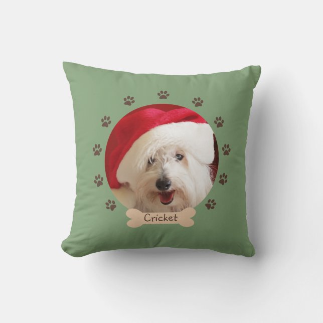 Foto de su perro en un Cojín decorativo (Anverso)