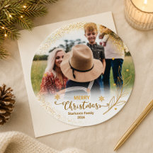 Foto de superposición de Feliz Navidad Tarjeta de
