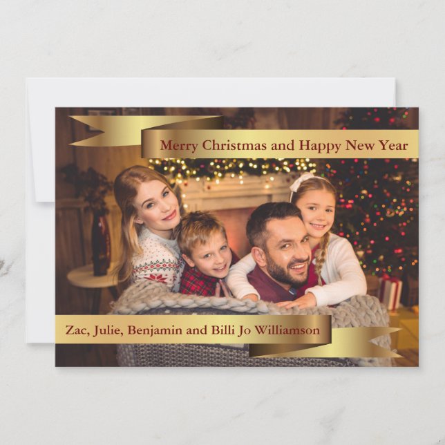 Foto De Tarjeta Completa Con Banderas Dobles De Or (Anverso)