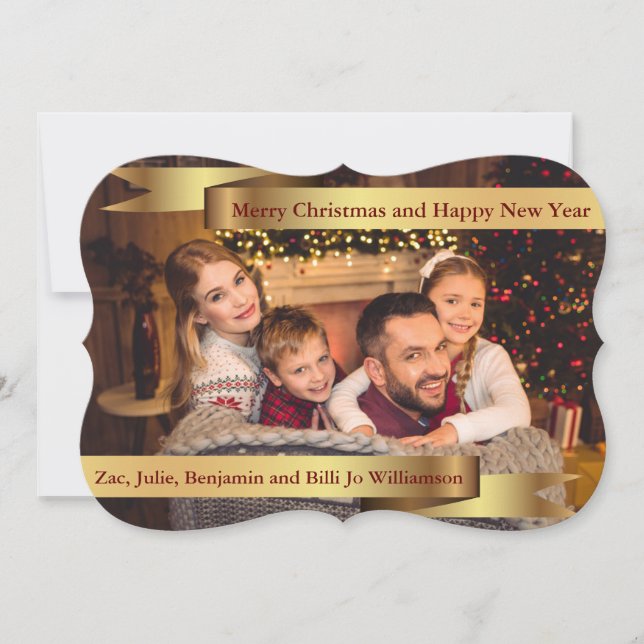 Foto de tarjeta completa Doble Banderas doradas Fa (Anverso)