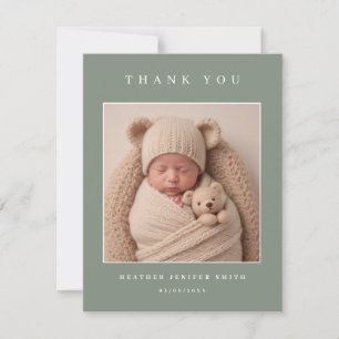 Foto de tarjeta de anuncio de nacimiento de bebé v