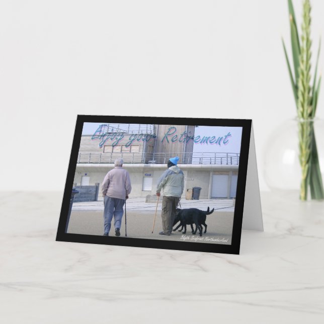 Foto de tarjeta de felicitación por jubilación de  (Anverso)