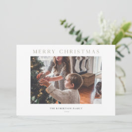 Foto de tarjeta de vacaciones con paisaje invernal