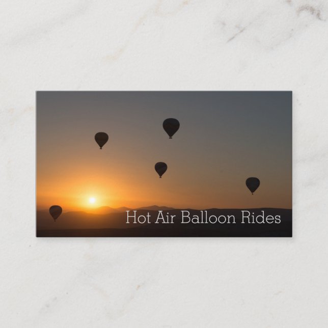 Foto de tarjeta de visita de Hot Air Balloon Rides (Anverso)