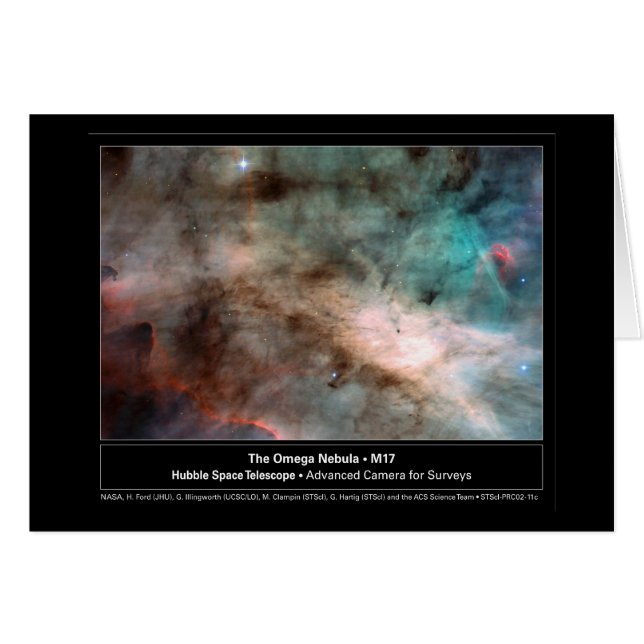 Foto de Telescopio Hubble Omega Nebula M17 (Anverso (Horizontal))