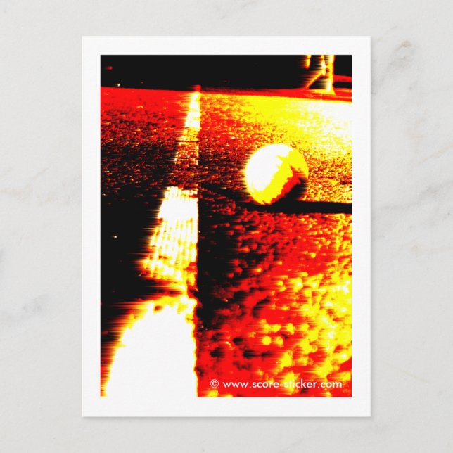 Foto de tenis en postal (Anverso)