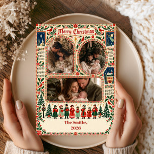 Foto de tres villancistas de Navidad