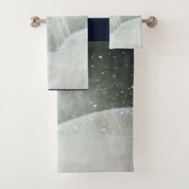 Foto de un hermoso caballo blanco en invierno