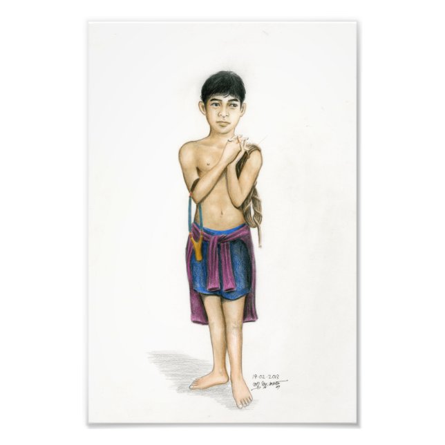 Foto de un niño camboyano de Vannak Anan Prum (Frente)