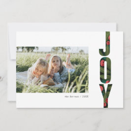 Foto de vacaciones de alegría botánica verde y roj