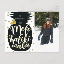 Foto de vacaciones de Navidad con piña Mele Kaliki