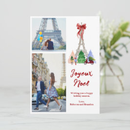 Foto de vacaciones de Navidad de la Torre Eiffel d