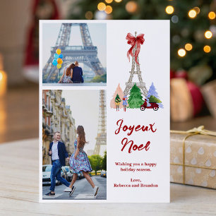 Foto de vacaciones de Navidad de la Torre Eiffel d