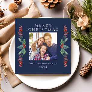 Foto de Verde de Navidad Azul Elegante