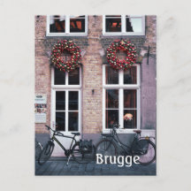 Foto de viaje de Brujas Bélgica postal