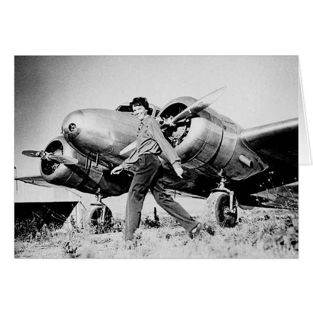 Foto de Vintage Amelia Earhart (Anverso (Horizontal))