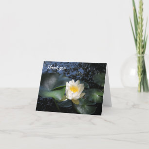 Foto de White Lotus Flower - tarjeta de agradecimi