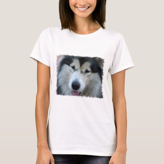 Foto de Wolf Malamute Camiseta de manga larga (Anverso)