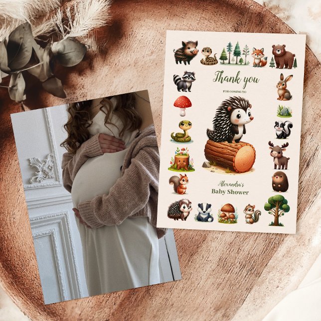 Foto de Woodland Animals Tarjeta de agradecimiento (Subido por el creador)