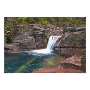 Foto Deadwood Falls en Reynolds Creek en otoño en