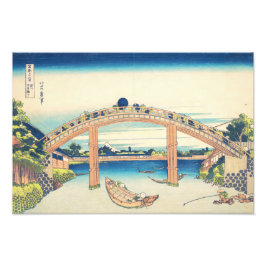 Foto Debajo del puente Mannen Hokusai Ukiyo-e Arte Japo